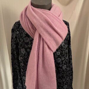 Snuggly pink cashmere oversized scarf wrap from Charter Club